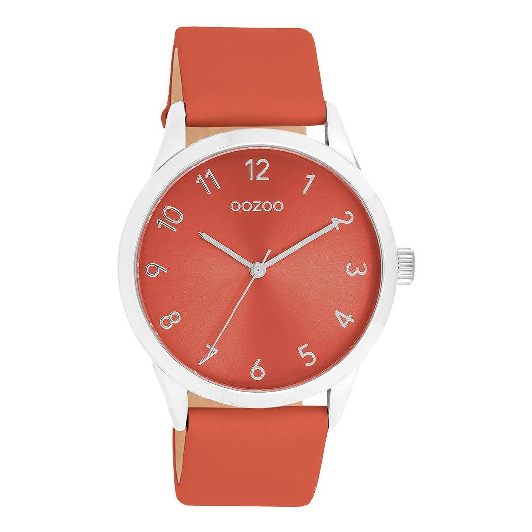 Годинник Oozoo Timepieces Жіночий з шкіряним ремінцем, аналоговий, круглий корпус 40 мм, фото №1