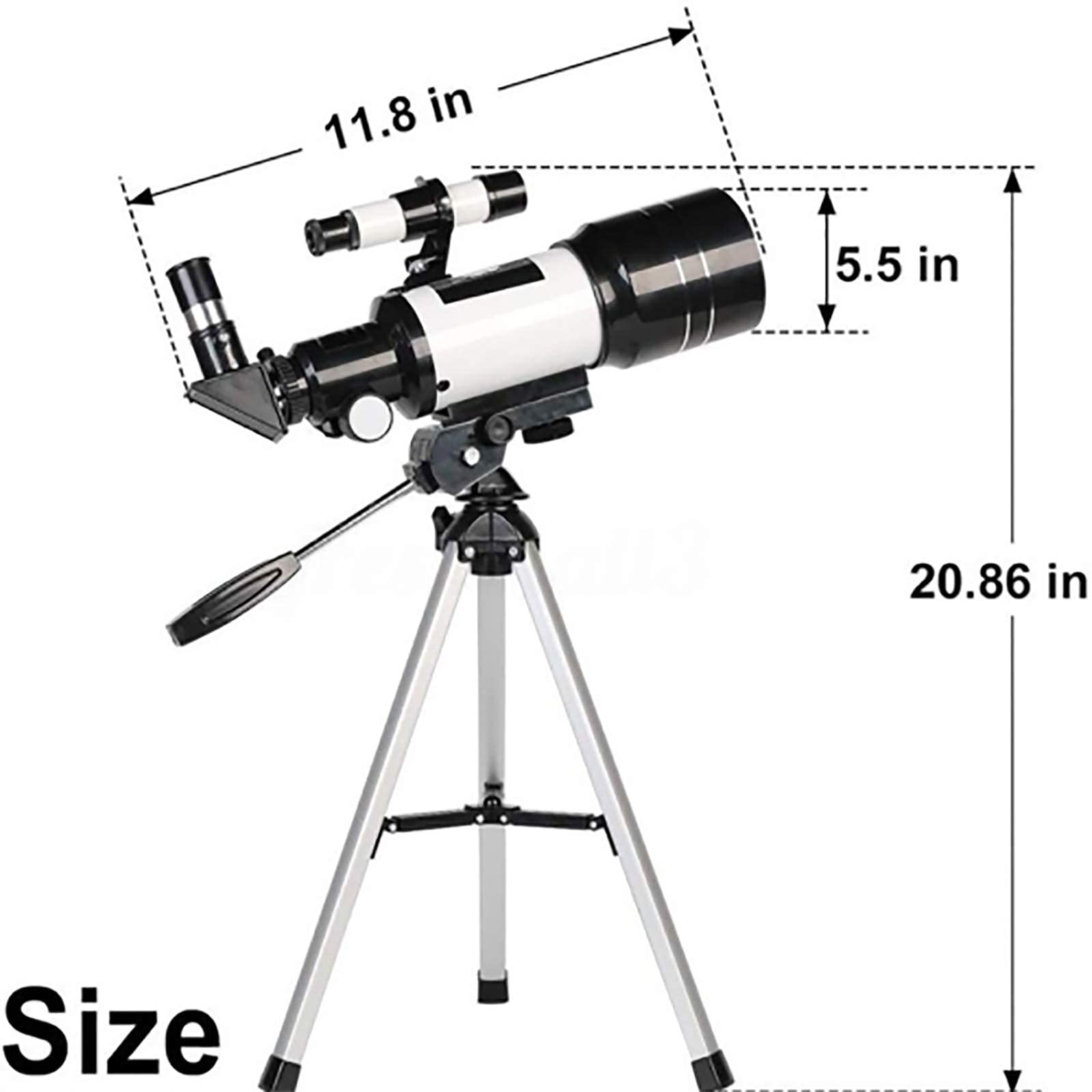 Телескоп Super Telephoto Zoom Monocular 10-300x40 мм з адаптером-кліпсою для смартфона і штативом, фото №4