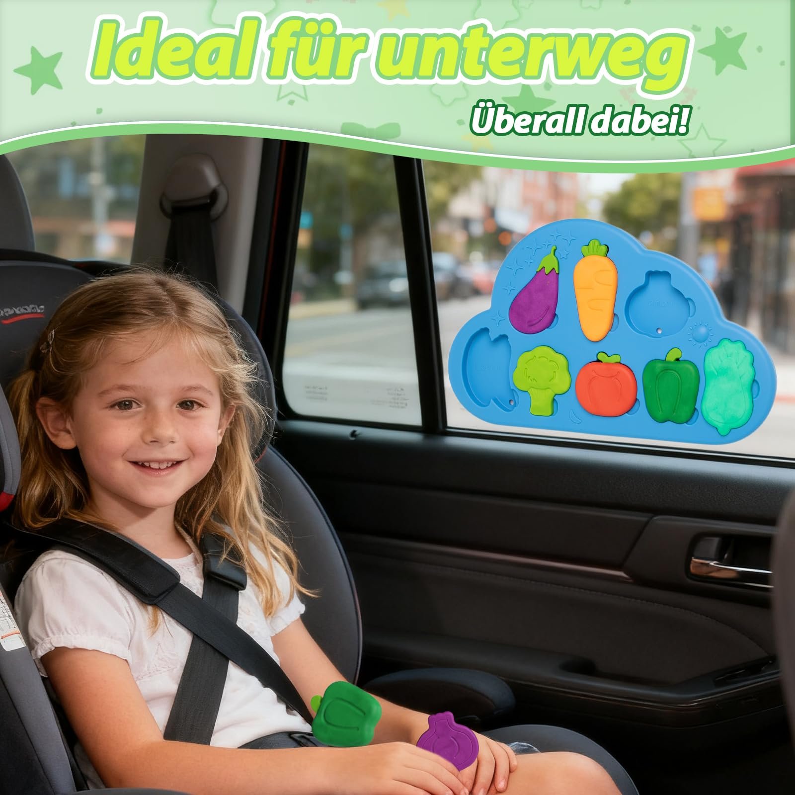 Игрушка для ванны DQMOON, 8 штук силиконовых овощей Монтессори, фото №5