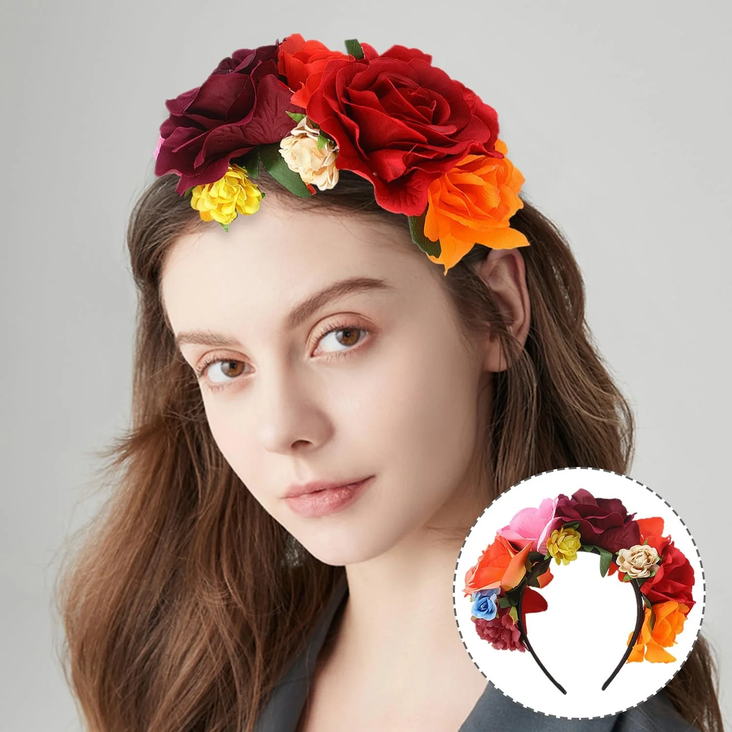 Обруч Цветок Роза, фото №4