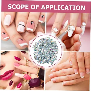 Стразы акриловые MERRYHAPY Разные формы, 300 шт, разноцветные synthetic.ua - Фото 1