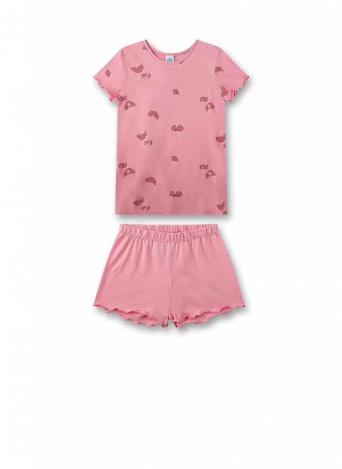 Піжама Sanetta для дівчаток коротка Рожева, фото №1 Піжама Sanetta для дівчаток коротка Рожева, фото №1