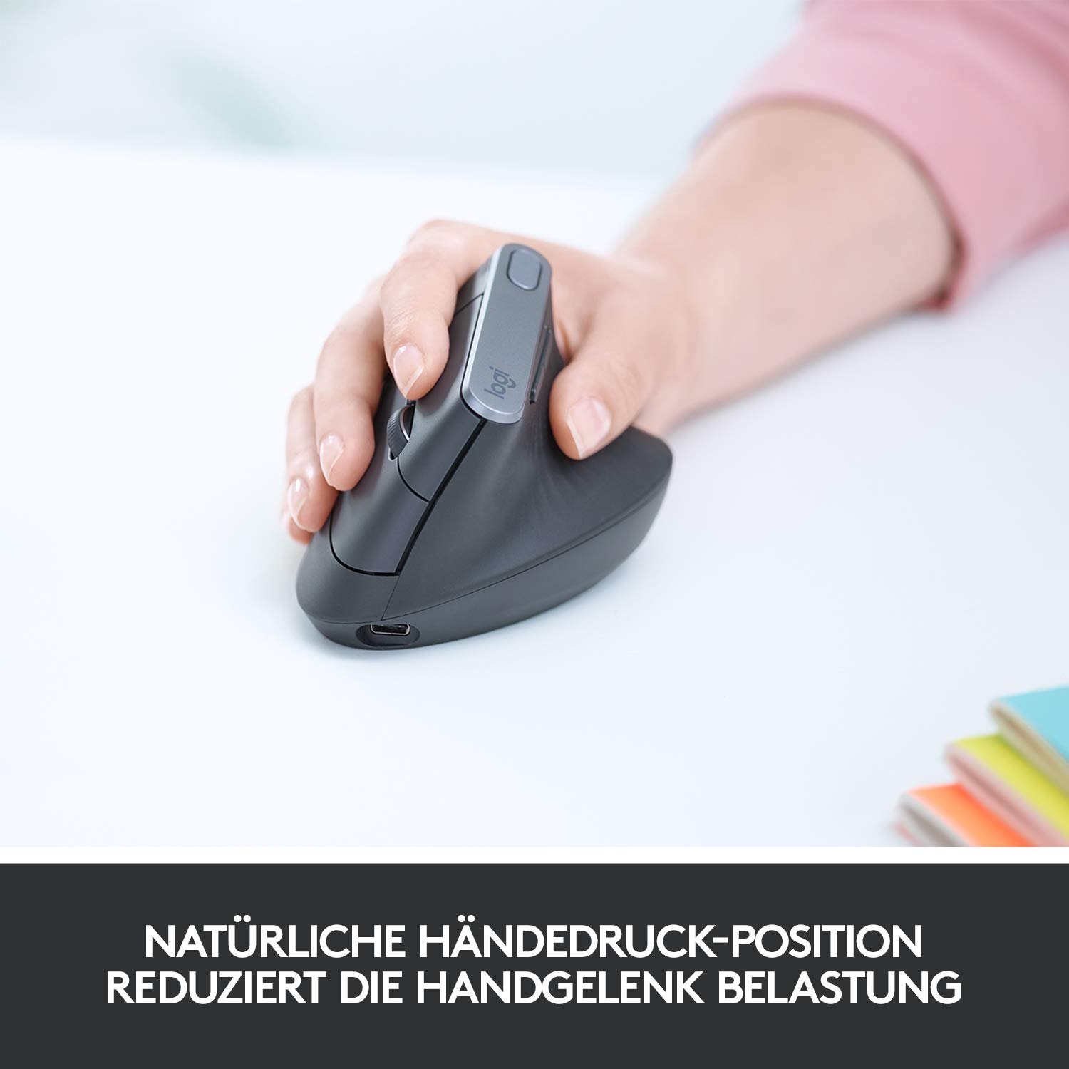 Комплект: Клавиатура и мышь Logitech ERGO K860 и MX Vertical, беспроводные, эргономичные, аккумуляторные, Bluetooth или USB-приемник, фото №4