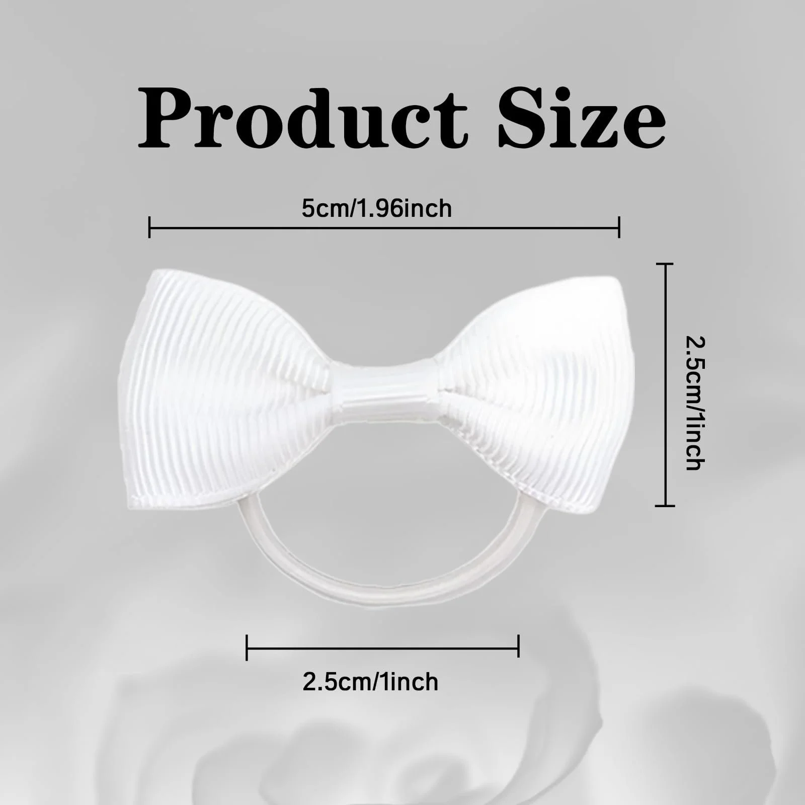 Пов'язка для волосся Білий 20 шт., фото №2