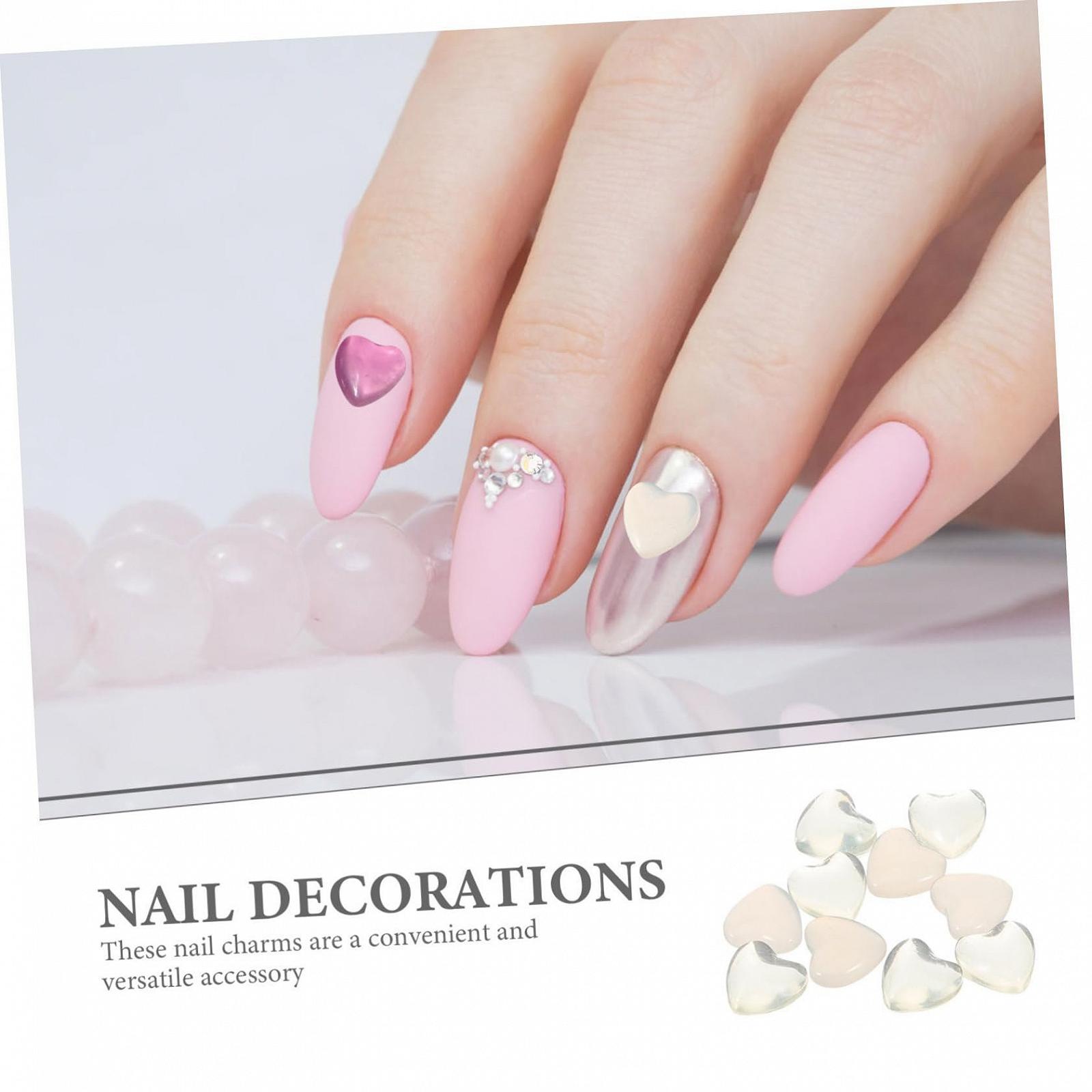 Стразы Сердце для ногтей, 100 шт, фото №3