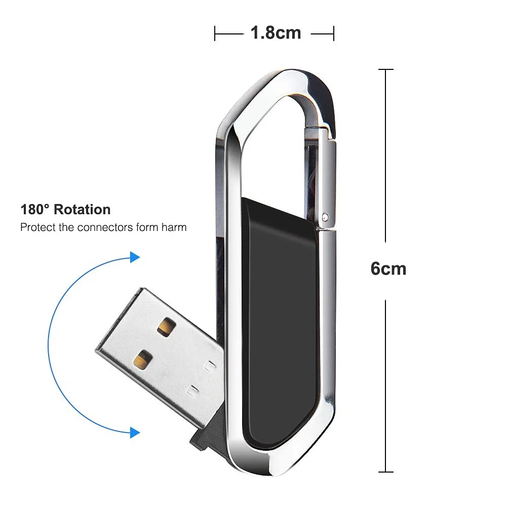 USB Flash Drive 64GB USB 2.0 з брелоком Black, фото №6 USB Flash Drive 64GB USB 2.0 з брелоком Black, фото №6