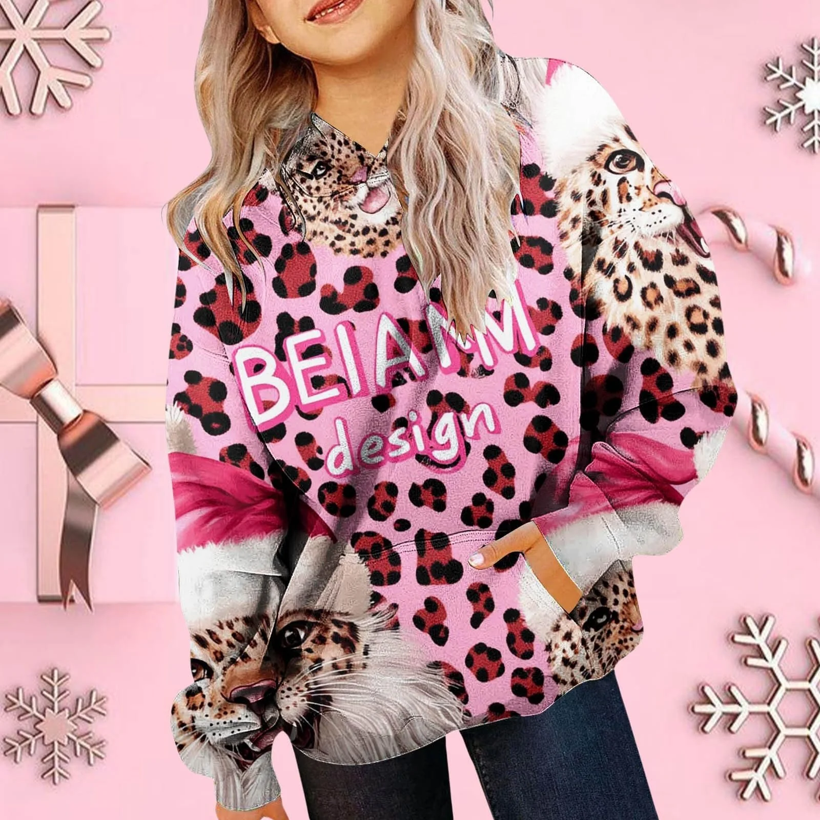 Детский джемпер Brand Модель с рождественским принтом, фото №3