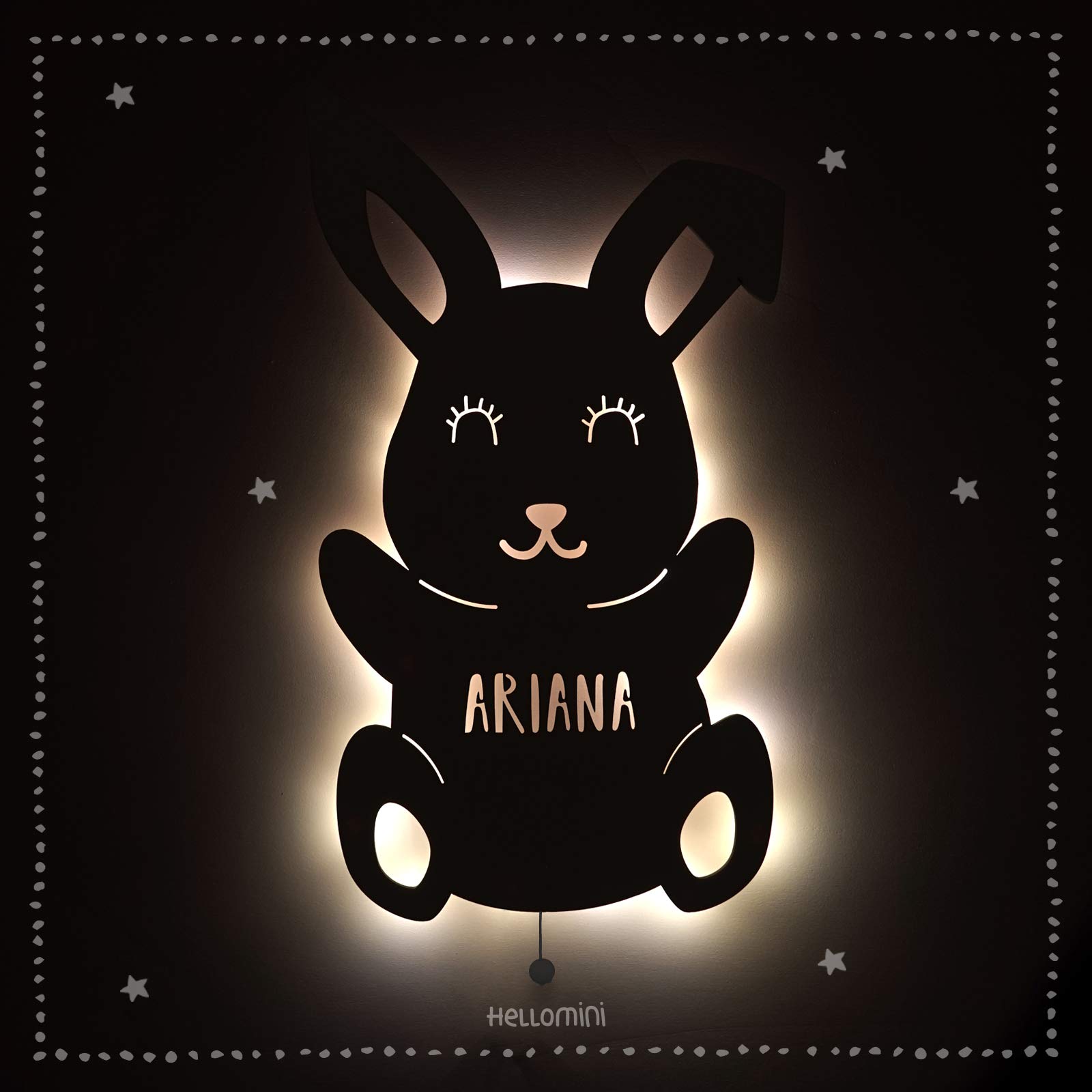 Лампа HeLLo mini Hannes the Rabbit Ночник Детский, фото №2
