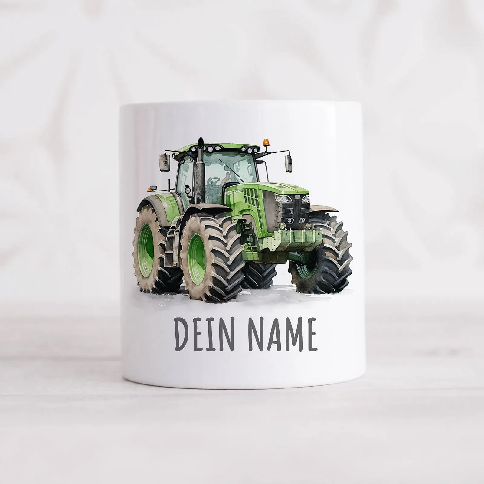 Скарбничка Трактор Керамічна Зелена, фото №5