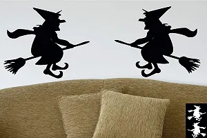 Наклейка Glue on 2 Witch on a Broomstick Matt or Gloss synthetic.ua - Фото 1
