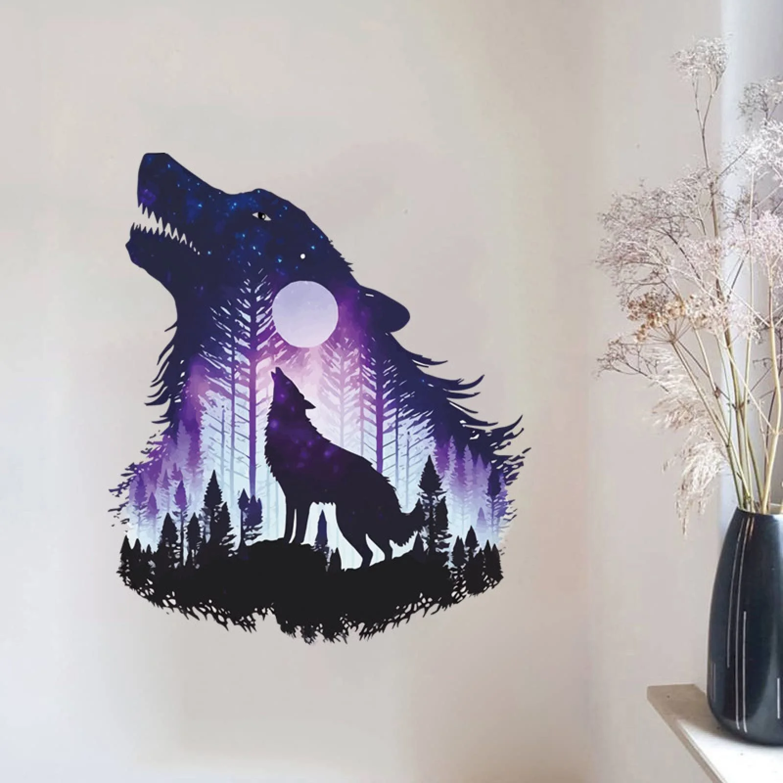 Настенная наклейка Wolf DIY Wall Art Decor, фото №5