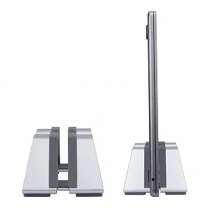 Вертикальна регульована підставка для ноутбука M-подібна - алюміній, універсальна посадка для MacBook та всіх ноутбуків - Фото 1