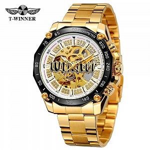 Годинник Forsining 8186 Сталь Gold-White - Фото 1