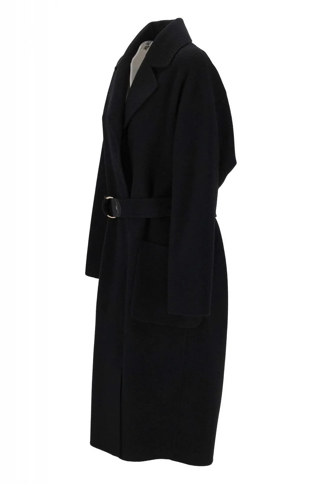 Пальто Elisabetta Franchi CP54D46E2 Черный, фото №2 Пальто Elisabetta Franchi CP54D46E2 Черный, фото №2