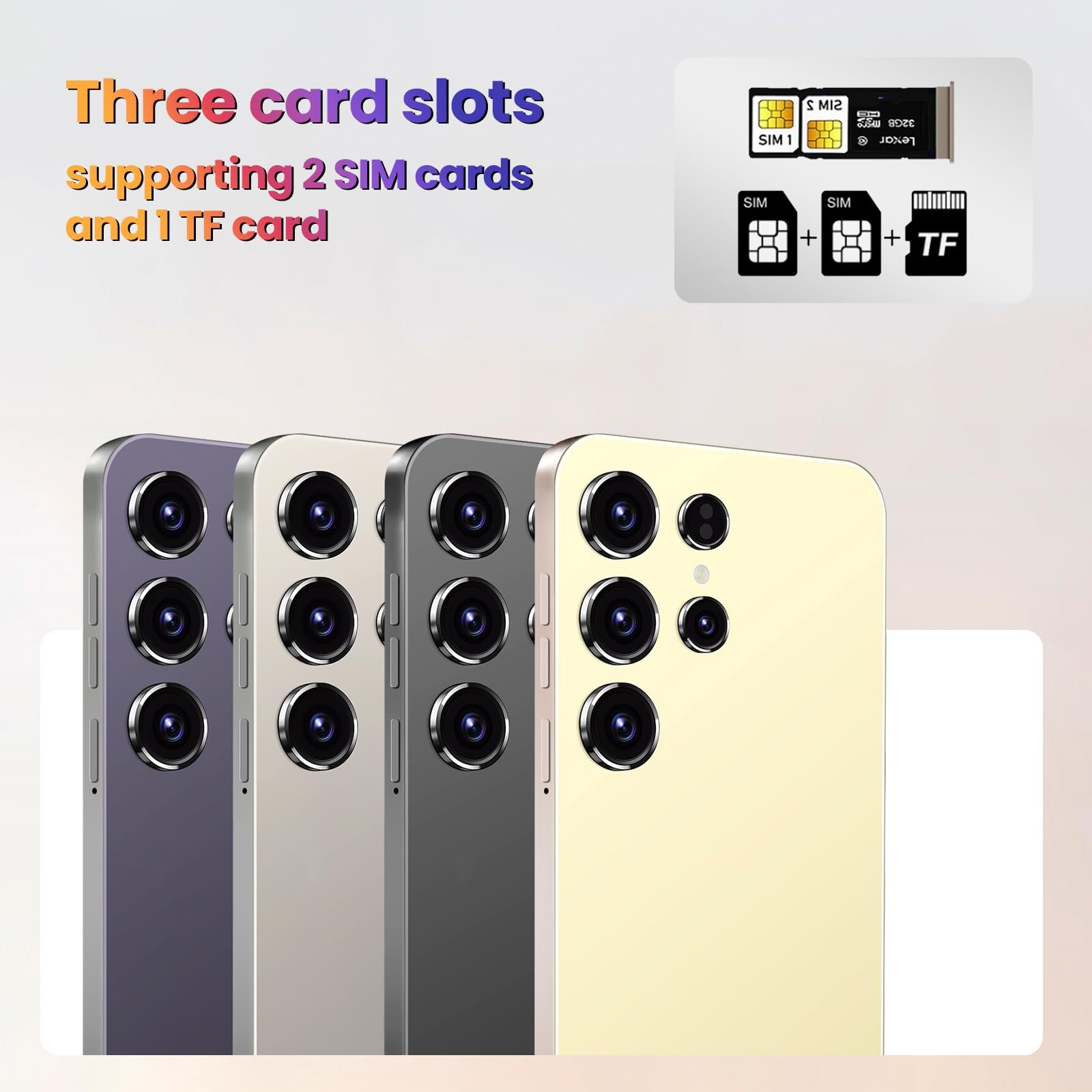 Смартфон Android Phone 4G 2/16 ГБ 6.3" Dual SIM Beige, фото №7