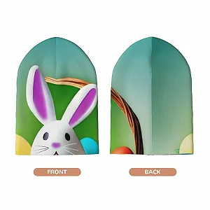 В'язана шапка DngSer з принтом Великодньої радості, тепла - Фото 1