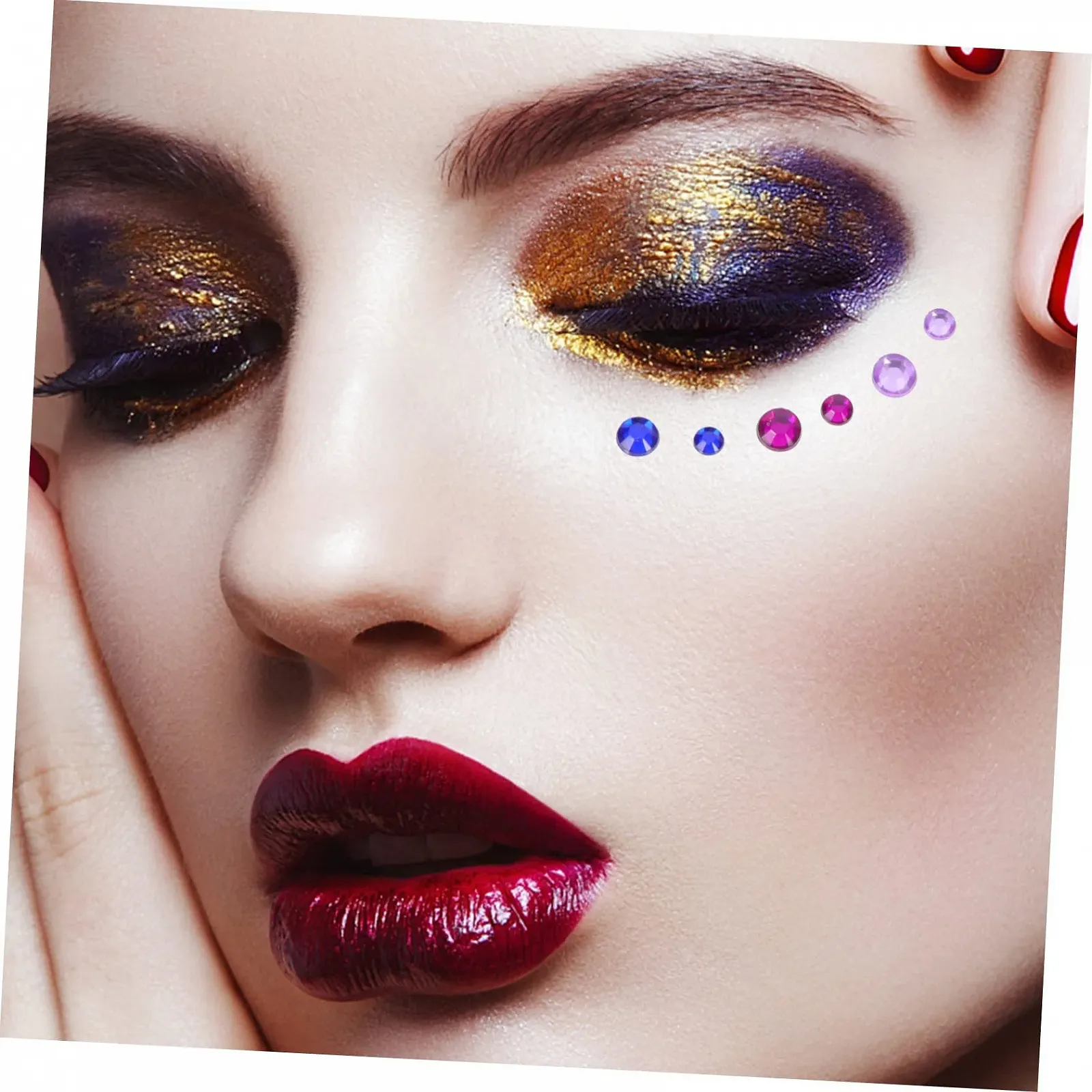 Наклейки со стразами Beavorty 3 листа Самоклеющиеся, фото №6