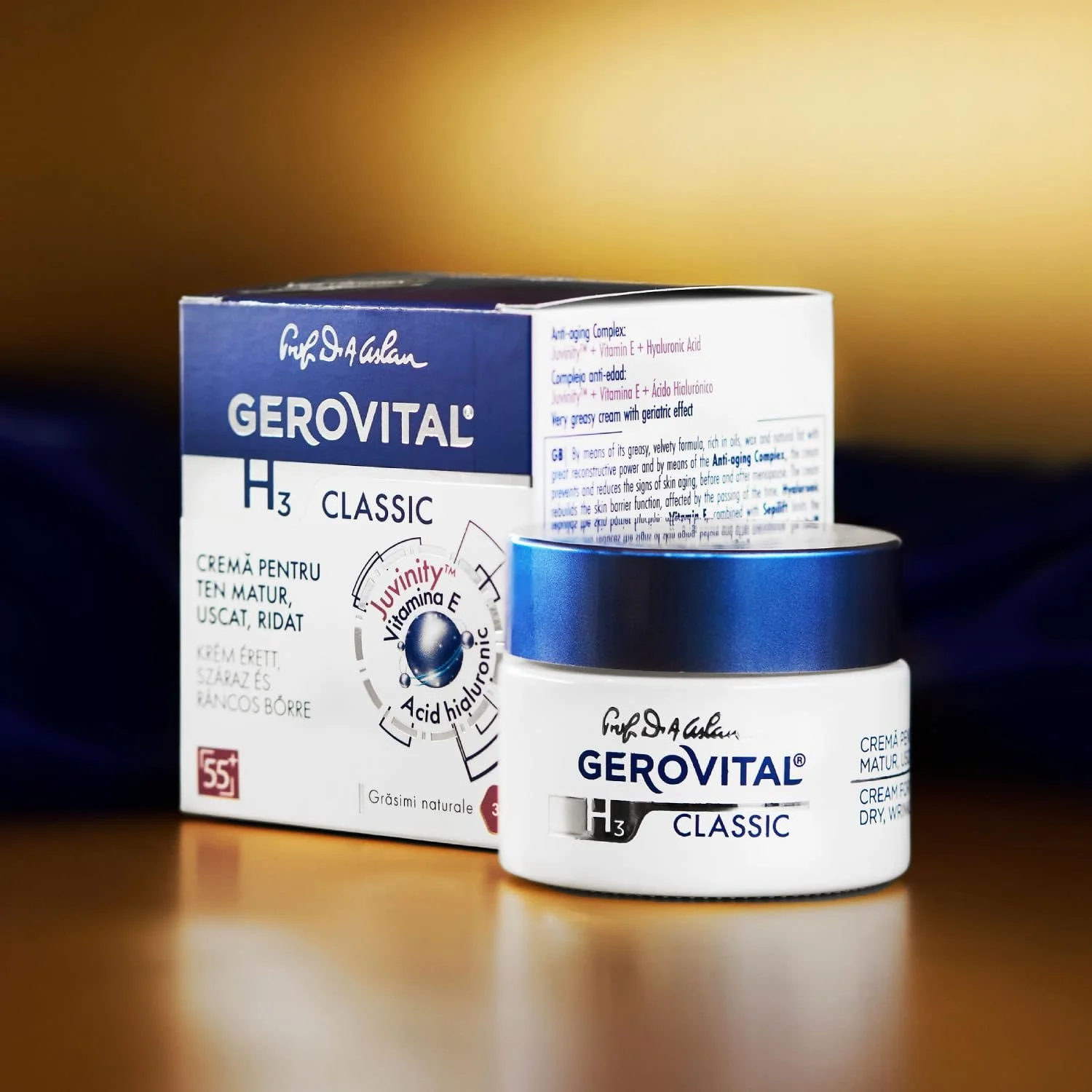 Крем для обличчя GEROVITAL H3 Classic з гіалуроновою кислотою та вітаміном E Зволожуючий проти зморшок для сухої та зрілої шкіри 50 мл, фото №7