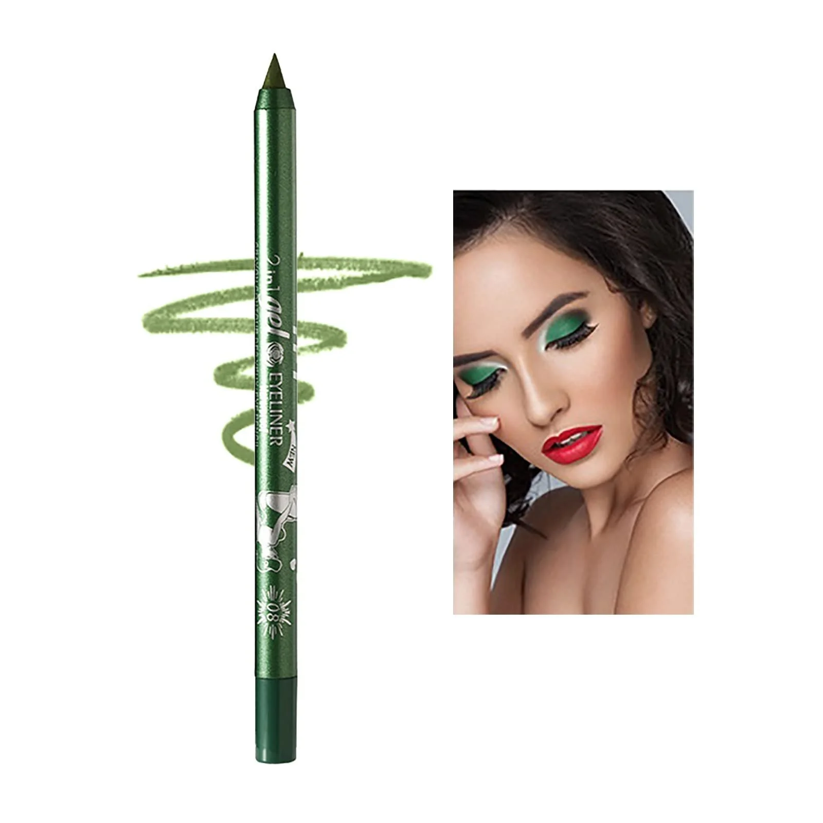 Гелевый Карандаш для глаз Grvn, мерцающая, Водостойкий, фото №1 Гелевый Карандаш для глаз Grvn, мерцающая, Водостойкий, фото №1