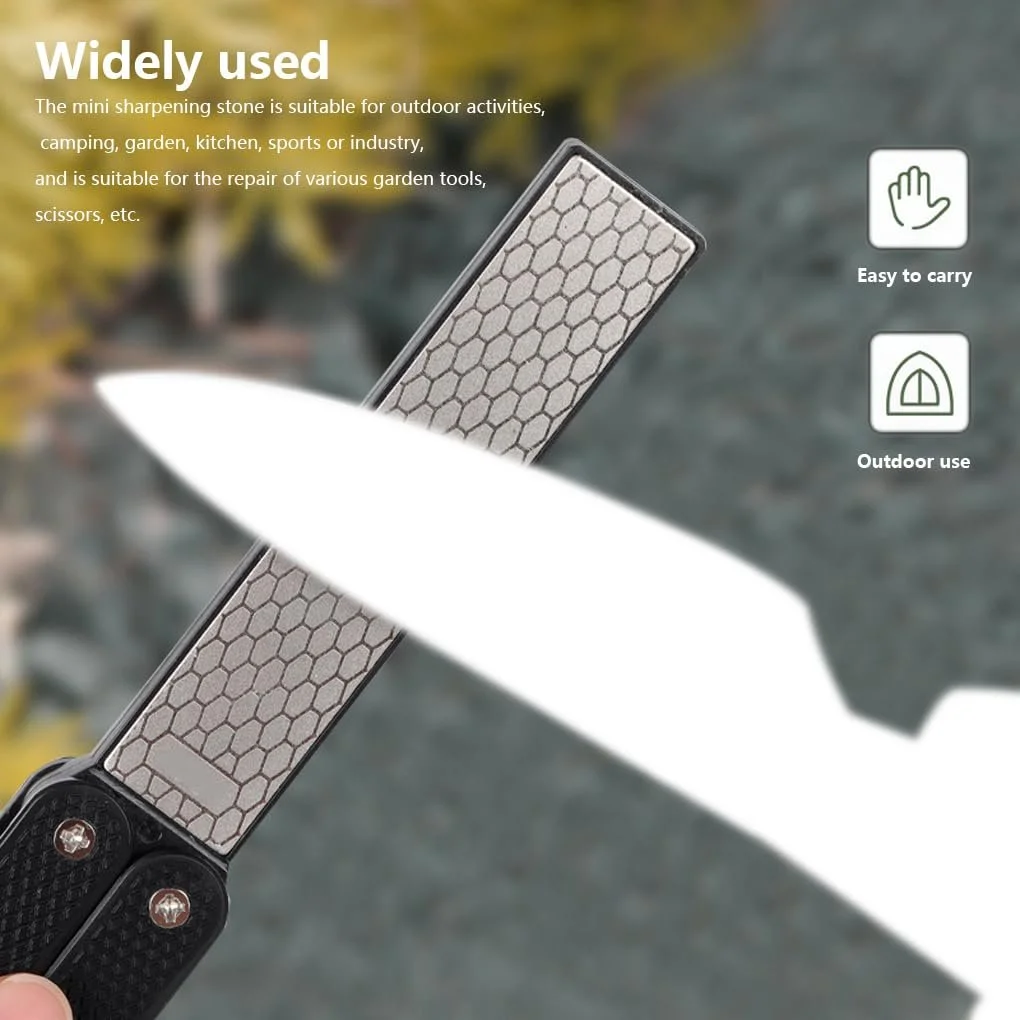 Точилка складная двухсторонняя 360-400# / 600# для сада и кемпинга, фото №9