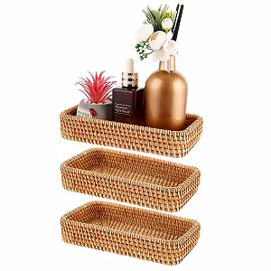 Набор подносов из ротанга MIVIDE, 3 шт. - Фото 1