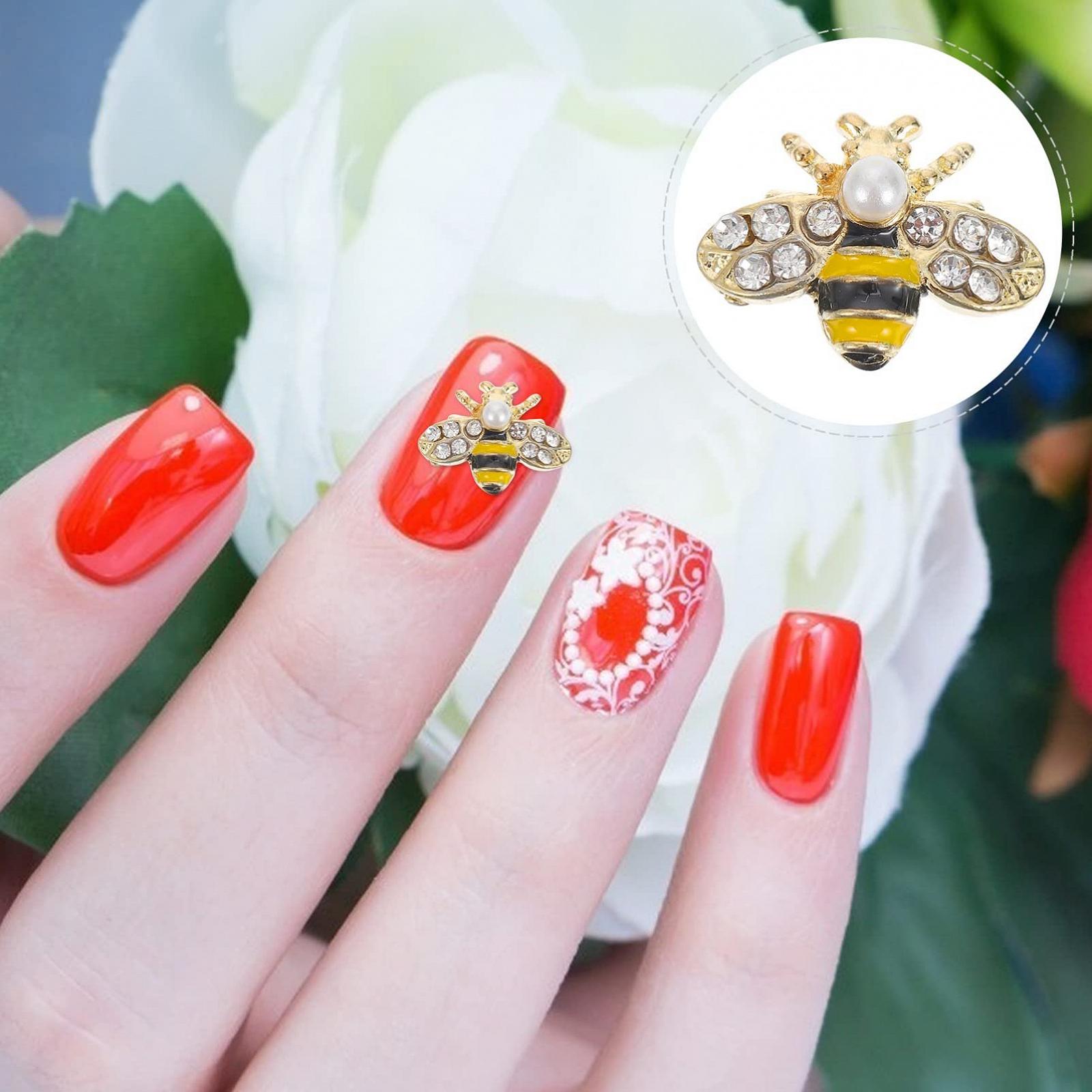 Прикраси для нігтів у формі бджілки minkissy, зроблені зі сплаву своїми руками, фото №5