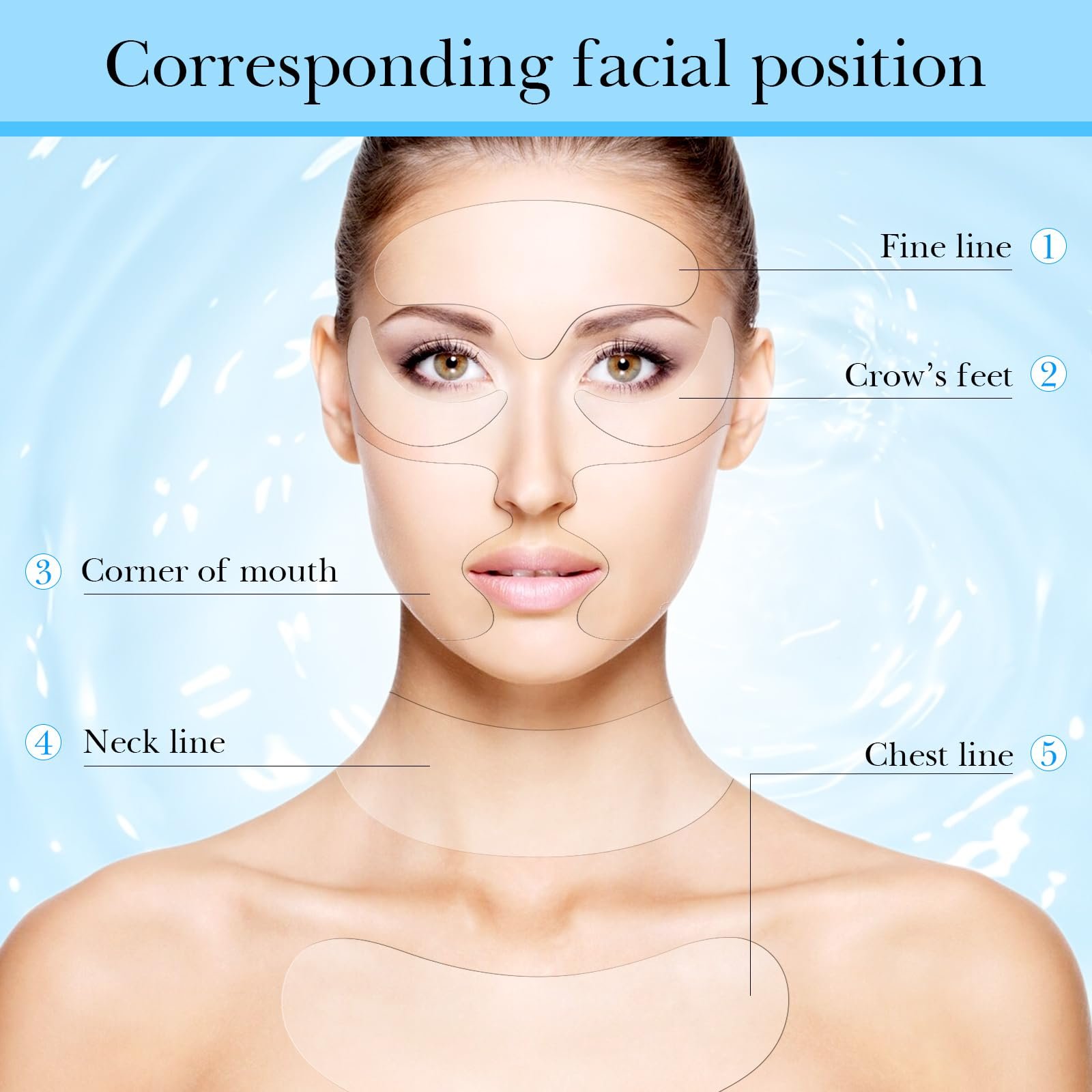 Набір патчів від зморшок Adorila, 11 шт, фото №3