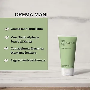 Крем для рук FD Dolomites Питательный с экстрактом эдельвейса, маслом ши, арникой горной, нежный аромат, 50 мл synthetic.ua - Фото 1