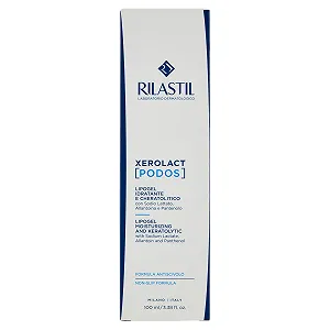 Липогель для ног Rilastil Xerolact Podos увлажняющий и кератолитический, насыщенная текстура, нескользящая формула с лактатом натрия и аллантоином, 100 мл synthetic.ua - Фото 1