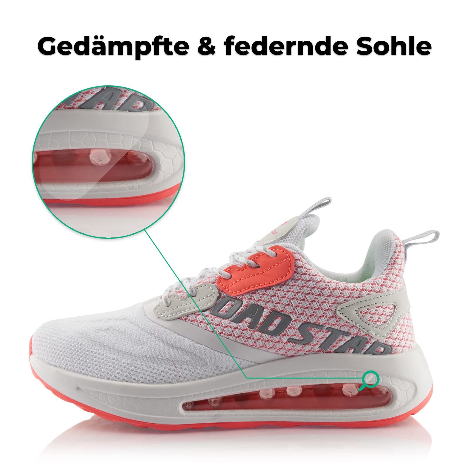 Кроссовки Fusskleidung® Спортивные Амортизирующие Легкие Беговые, фото №2