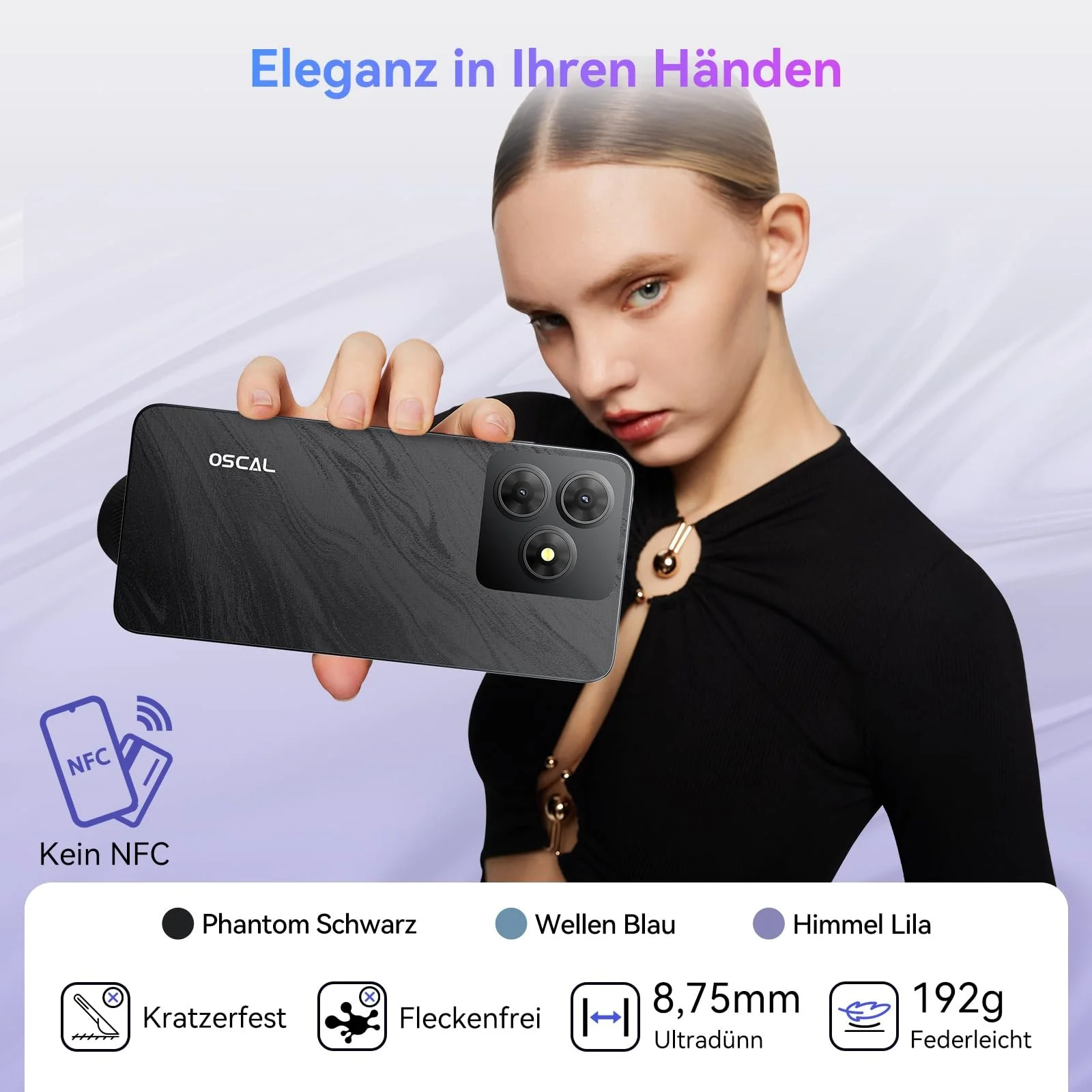 Мобильный телефон OSCAL Flat 2, 12 ГБ + 128 ГБ/2 ТБ TF, 6.56 дюймов HD+ 90Hz, 13 МП + 8 МП, 5000 мАч, Dual SIM/OTG/GPS/Fingerprint/Gemini, фото №8