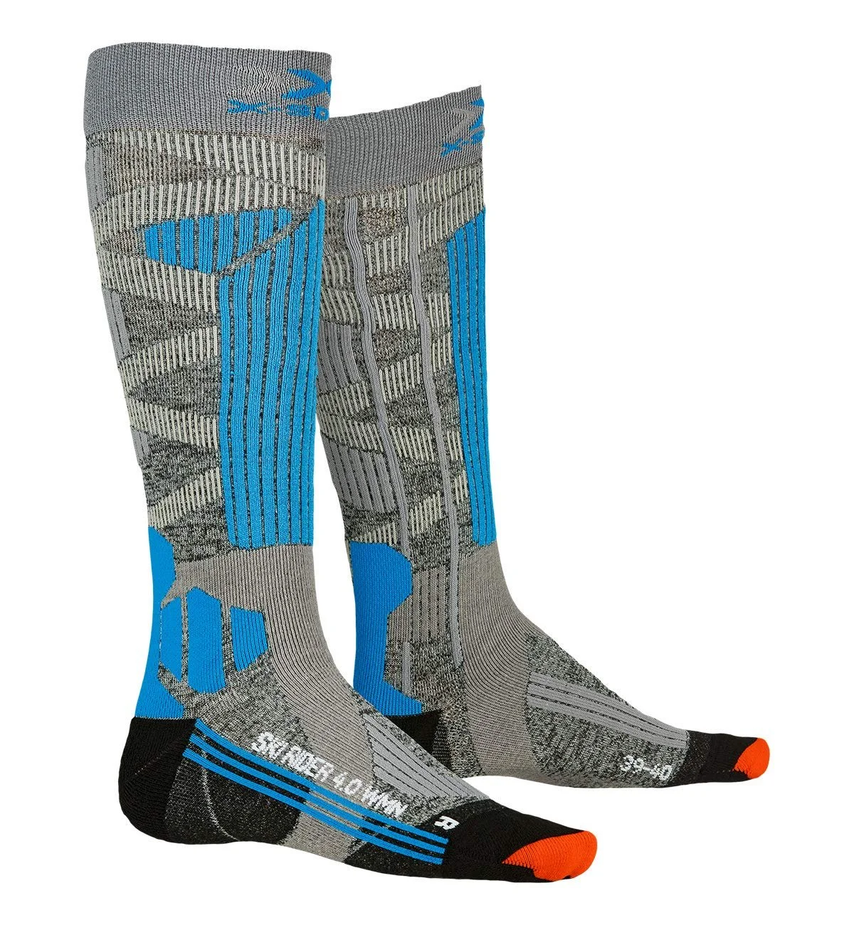 Шкарпетки X-Socks X-Bionic Ski Rider G239 Сірий меланж/бірюзовий 42, фото №1 Шкарпетки X-Socks X-Bionic Ski Rider G239 Сірий меланж/бірюзовий 42, фото №1