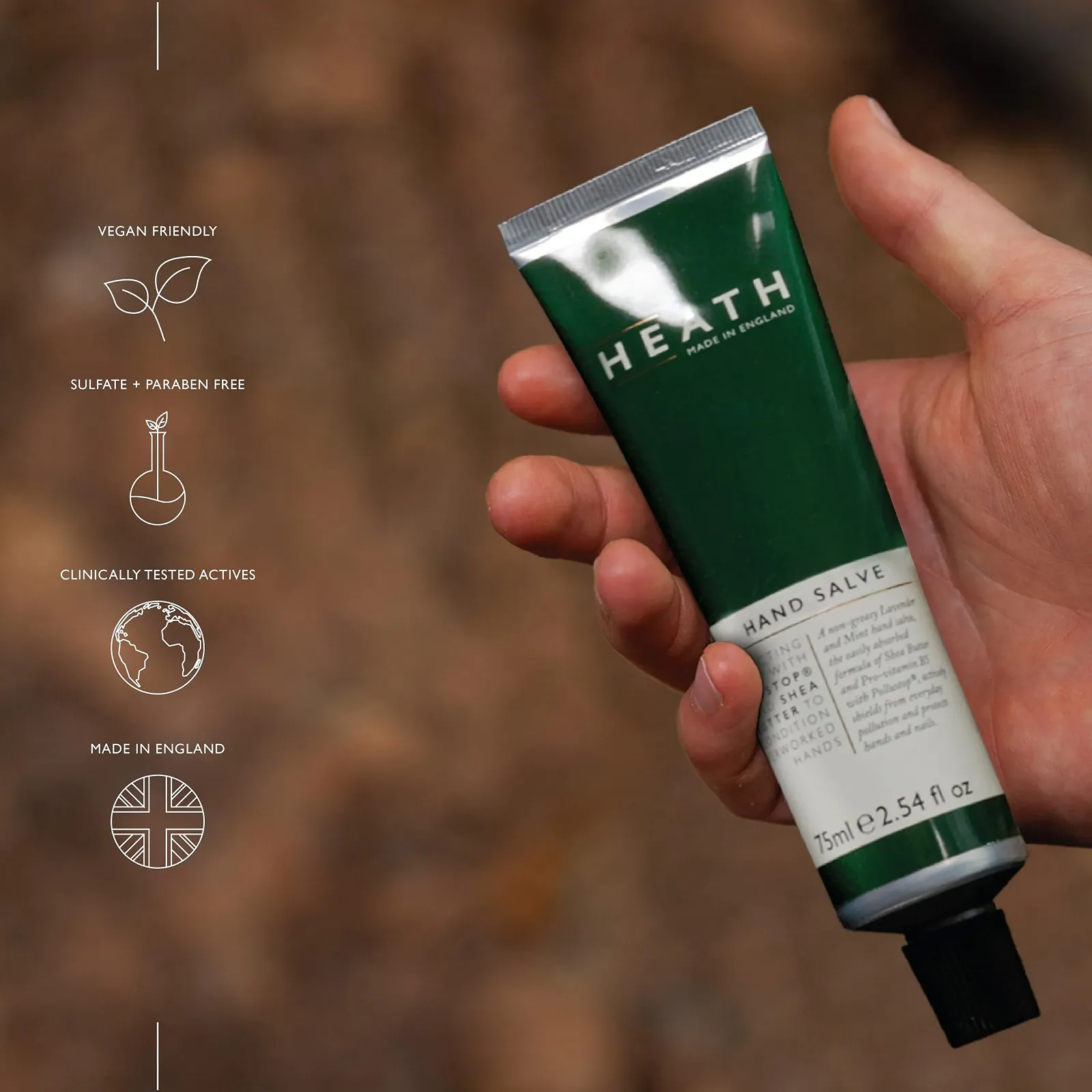Бальзам для рук Heath для мужчин с маслом ши и провитамином B5 75 мл, фото №5