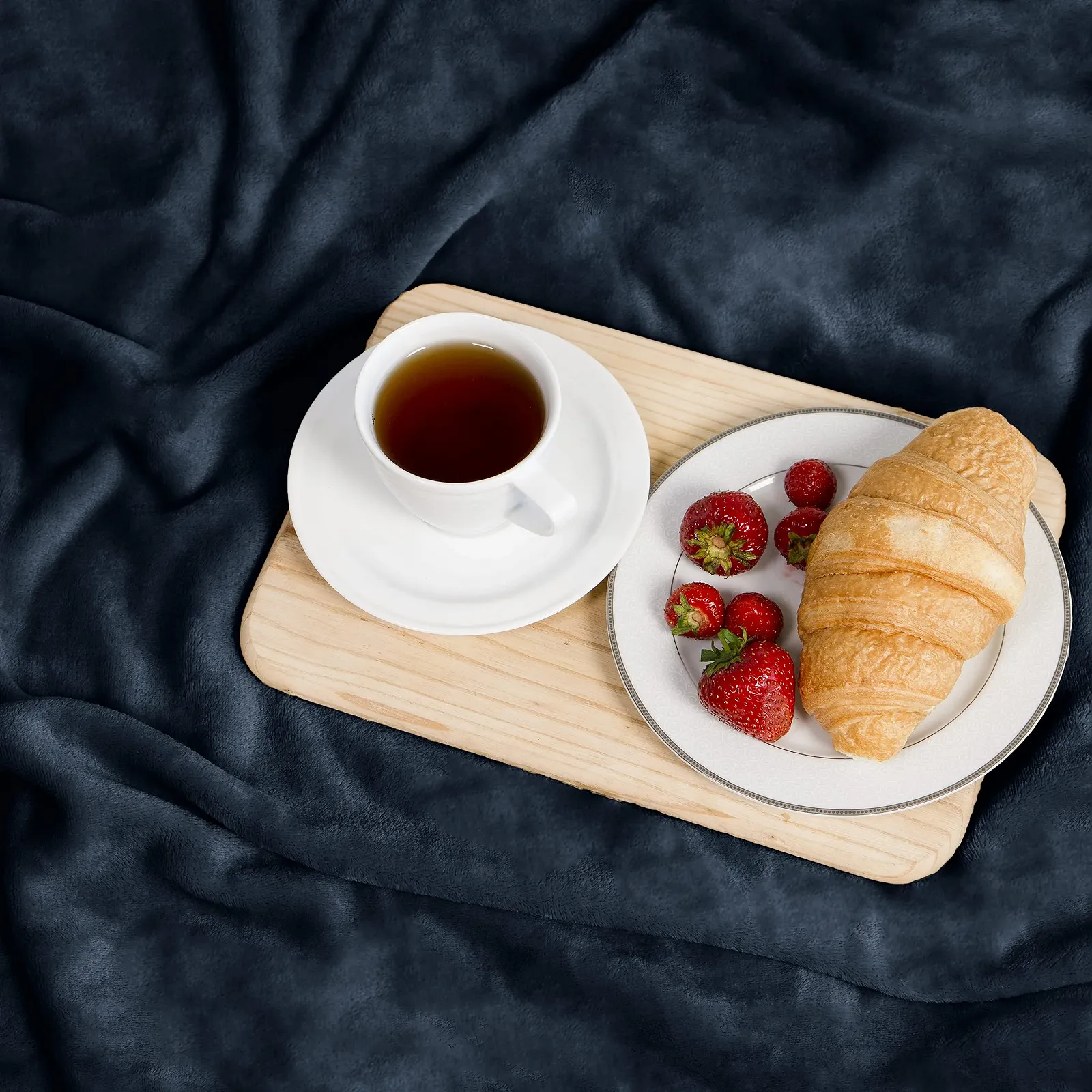 Покривало Gräfenstayn Флісова на Диван Кушетку (Синя, 150 x 130 см), фото №3