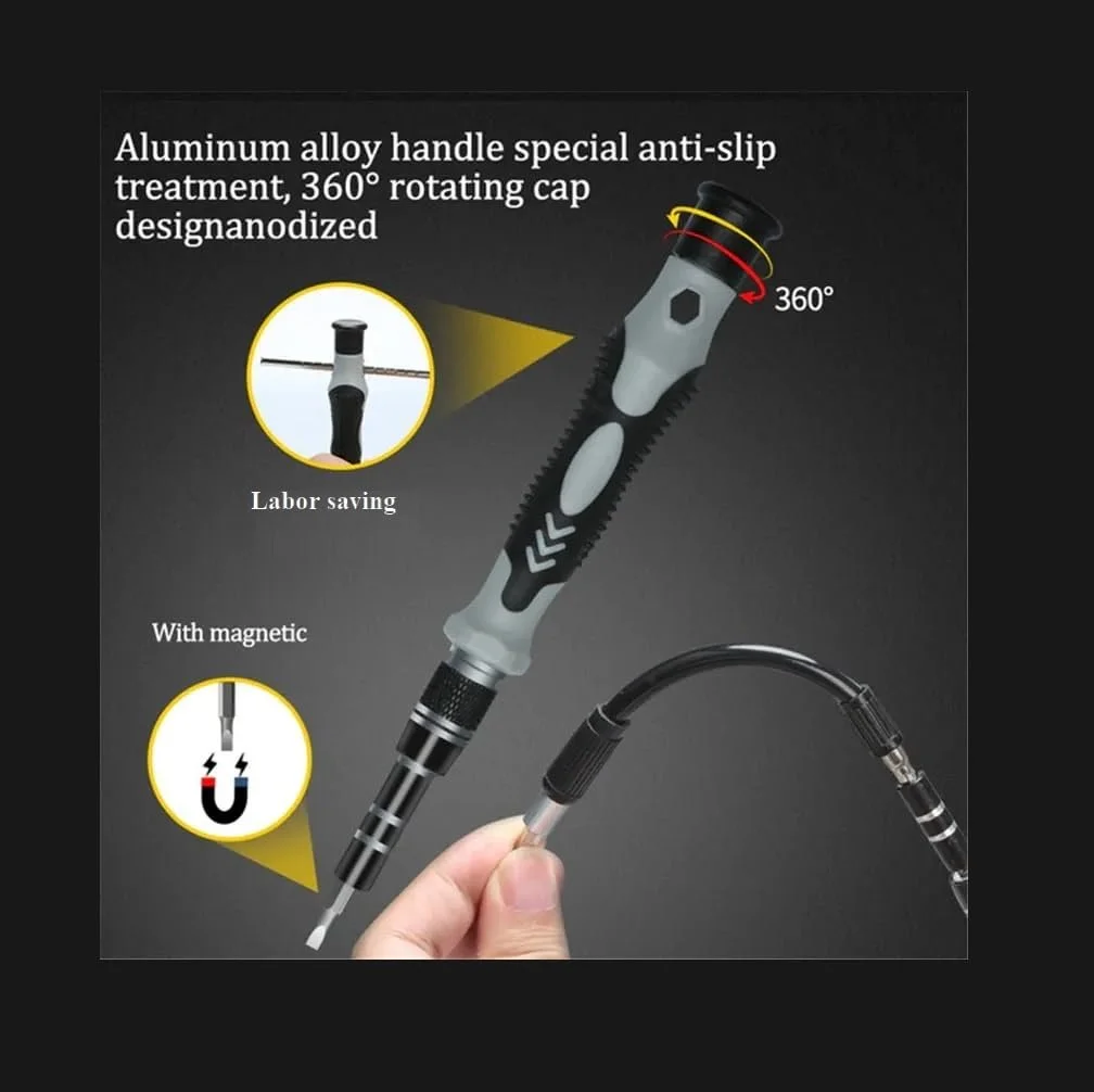 Набор отверток Precision 115 штук Красный Набор отверток Magnetic Repair Kit для ПК Телефон Очки Mac Смартфон DIY, фото №6