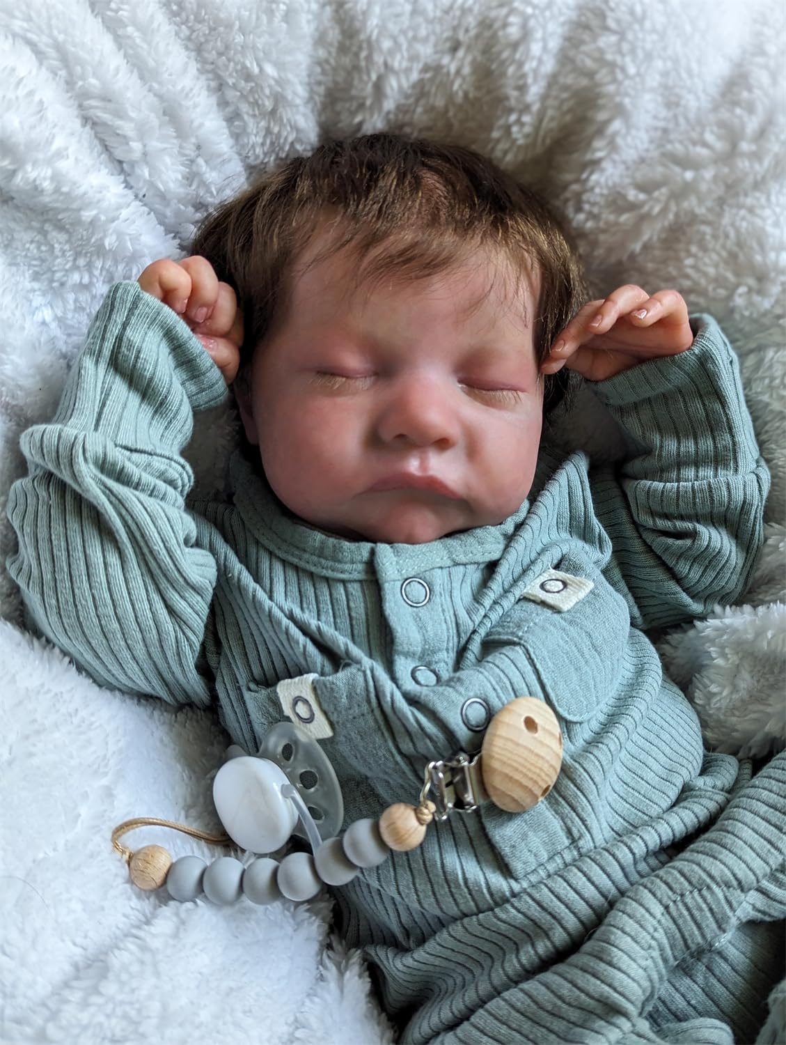 Кукла Zero pam Reborn Baby Boy Силиконовая 48 см Водонепроницаемая, фото №3