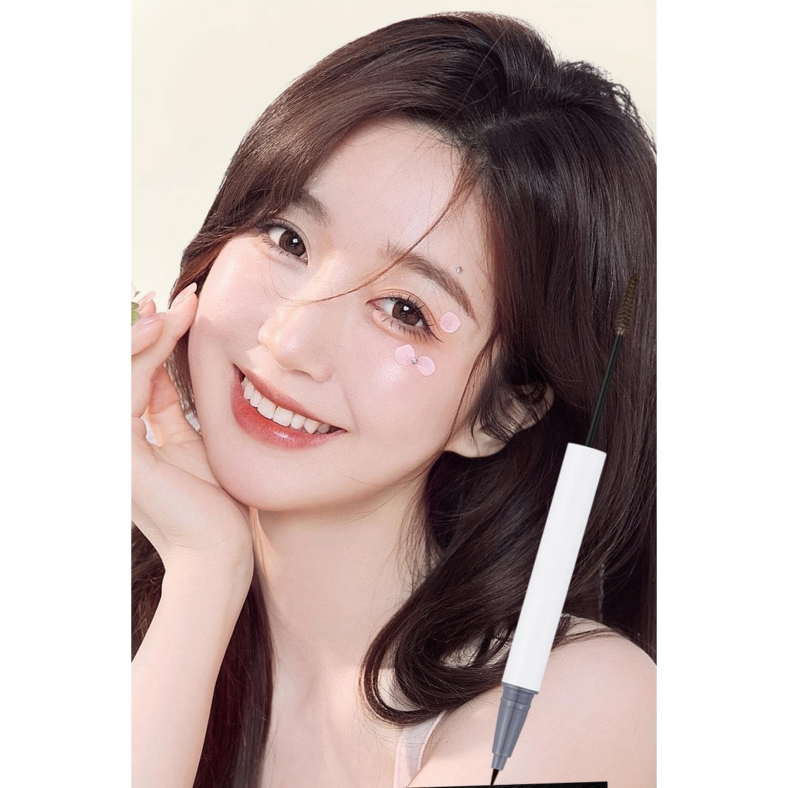 Помиада Augenbrauen Кamm Augenbrauenstift 4 Zinken Чорний, фото №7