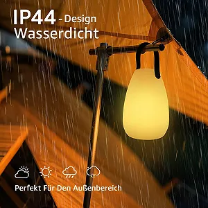 Настільна лампа LED Акумуляторна IP44 USB-C RGB 14 x 20 см 2 шт synthetic.ua - Фото 1