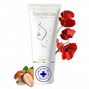Крем для обличчя GentleCare Moisturises 24 Hours, Absorbs Quickly & Strengthens the Skin Barrier Заспокійливий для чутливої шкіри з олією ши, Squalane та Vitamin E 75 мл - Фото 1