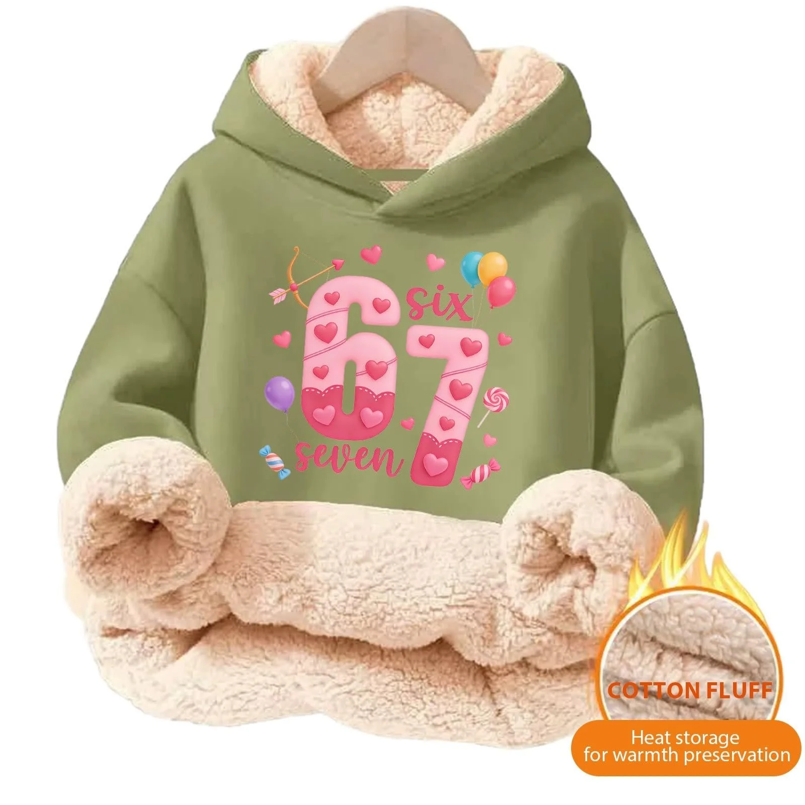 Худи для девочек с капюшоном, повседневная модная толстовка с принтом, уютная теплая дышащая удобная толстовка для игр и отдыха, куртка-свитшот с длинными рукавами, фото №4