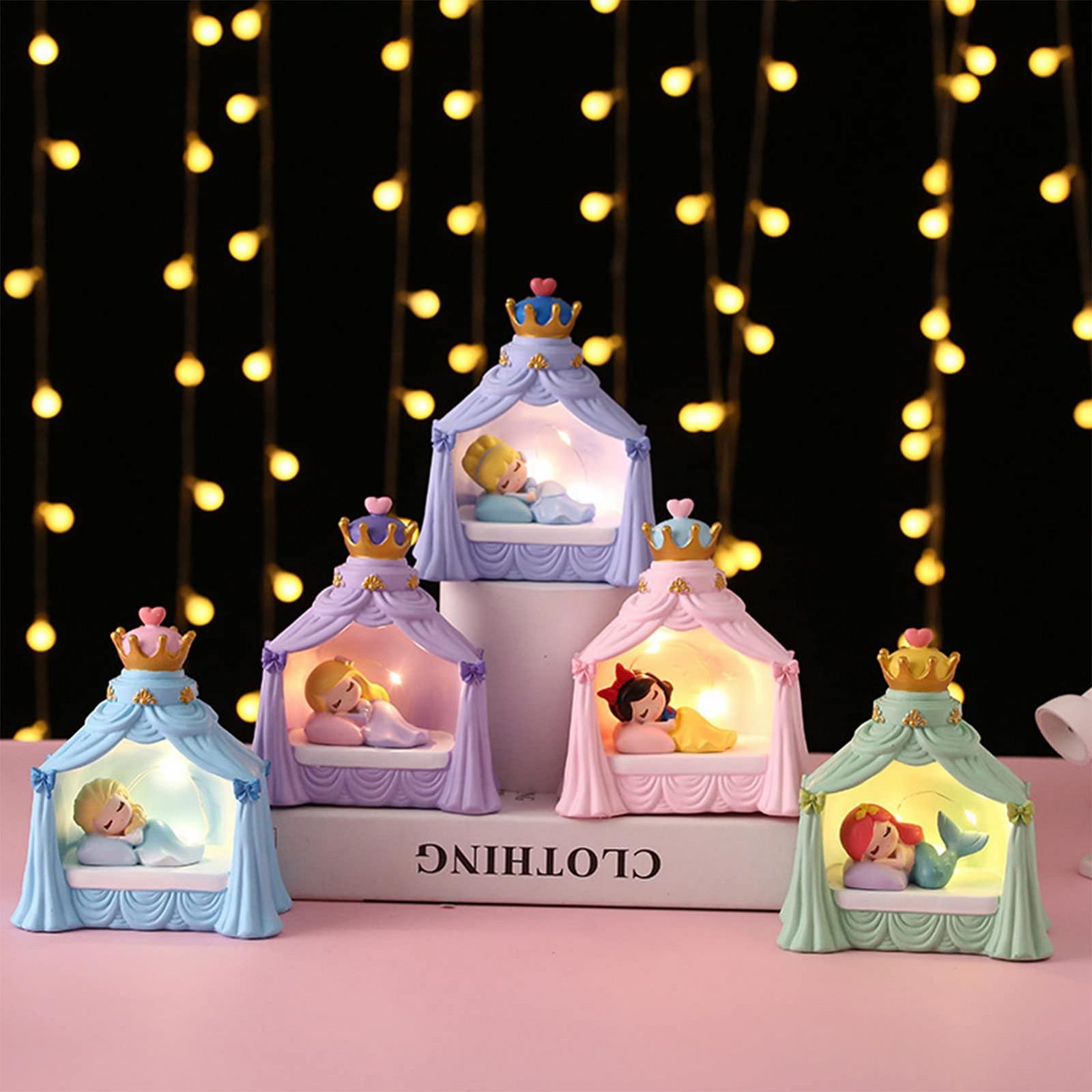 Ночник Tuzsocr Cute Princess Mermaid LED Resin Battery Operated, фото №7