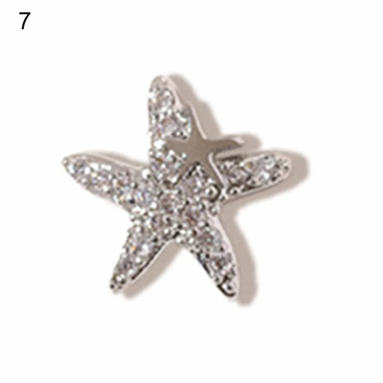Прикраса для нігтів Бантик Морська зірка Стрази Самоцвіти Перли для нігтів #5, фото №2