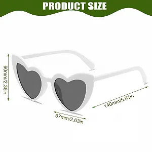 Сонцезахисні окуляри Серце EIHI, 8 пар, блакитні synthetic.ua - Фото 1