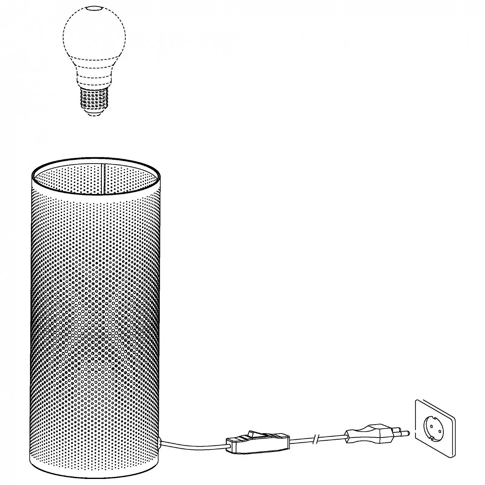 Настільна лампа EGLO Tabioago Сталь Чорна Рожеве Золото E27, фото №3