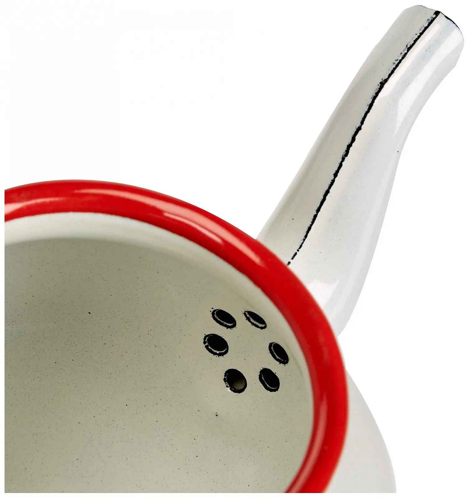 Чайник-заварник IBILI Сталь емальована 0,5 л Білий/червоний, фото №3