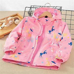 Софтшелл куртка KQIVAM для девочки, переходная с капюшоном synthetic.ua - Фото 1