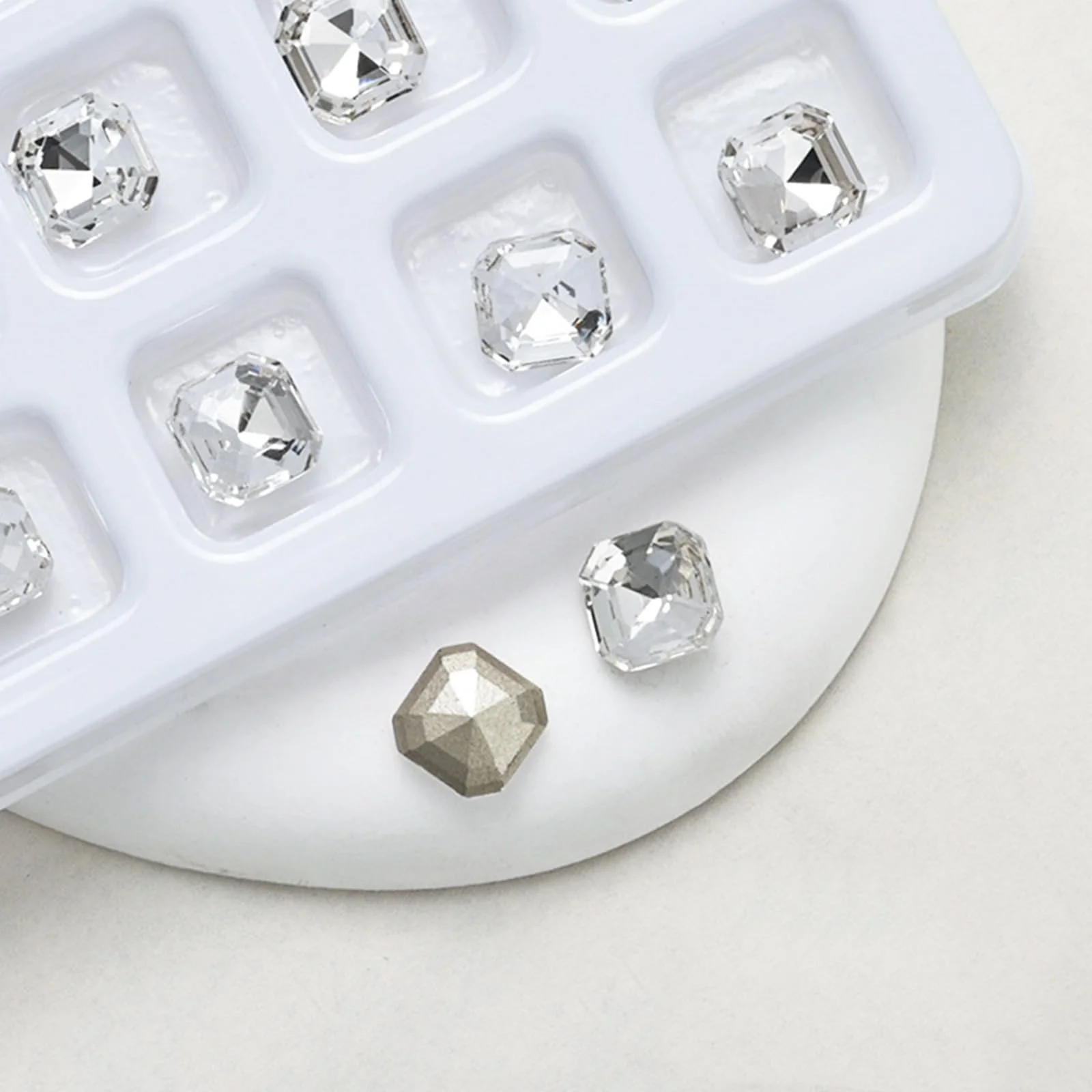 Стрази Прикраса для нігтів Серцеподібні Прозорі для нігтів, 10 шт, фото №5