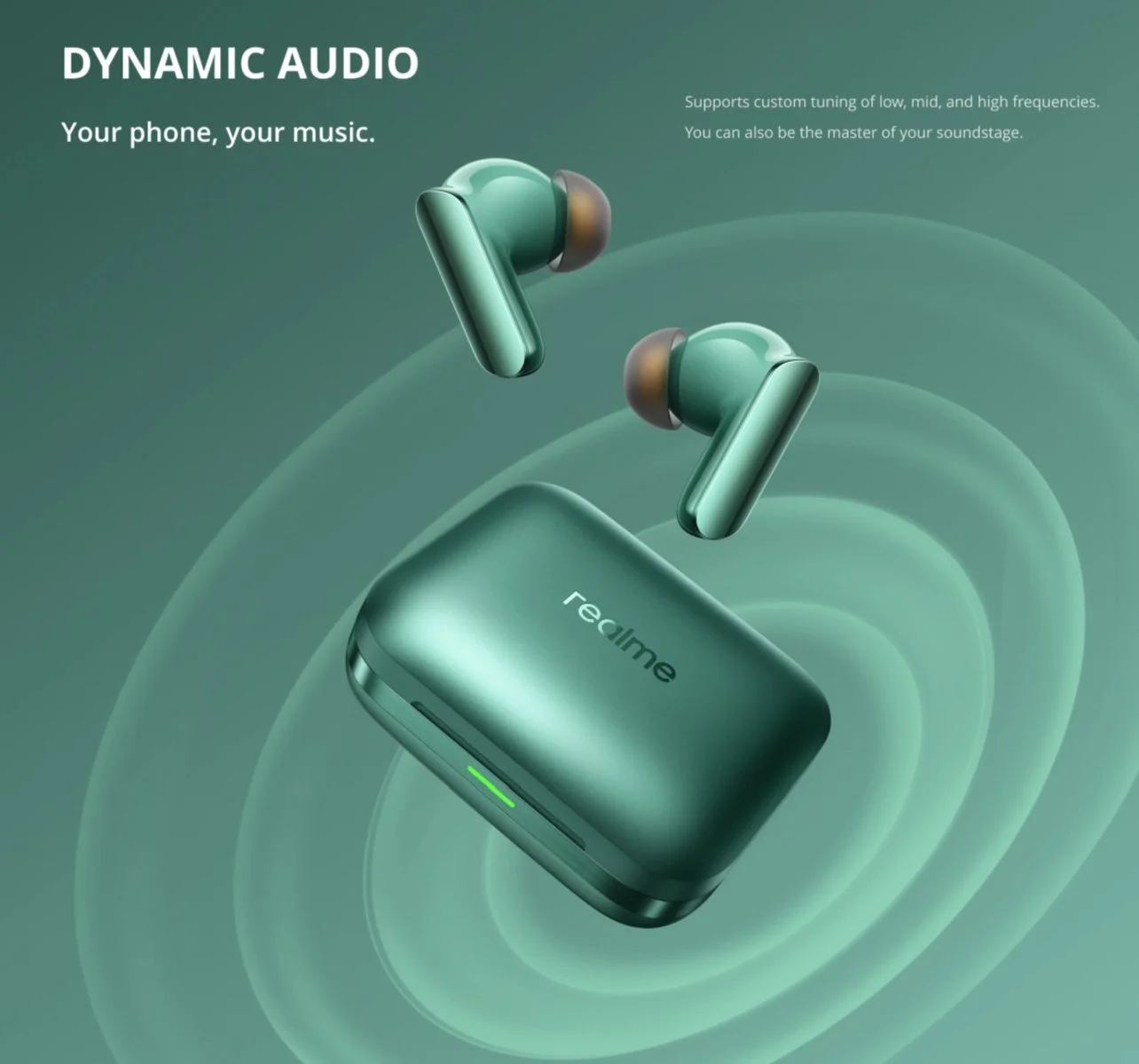 Навушники Realme Buds Air7 Pro Black AI 53dB ANC Dual-dac Driver LHDC 5.0, фото №7 Навушники Realme Buds Air7 Pro Black AI 53dB ANC Dual-dac Driver LHDC 5.0, фото №7