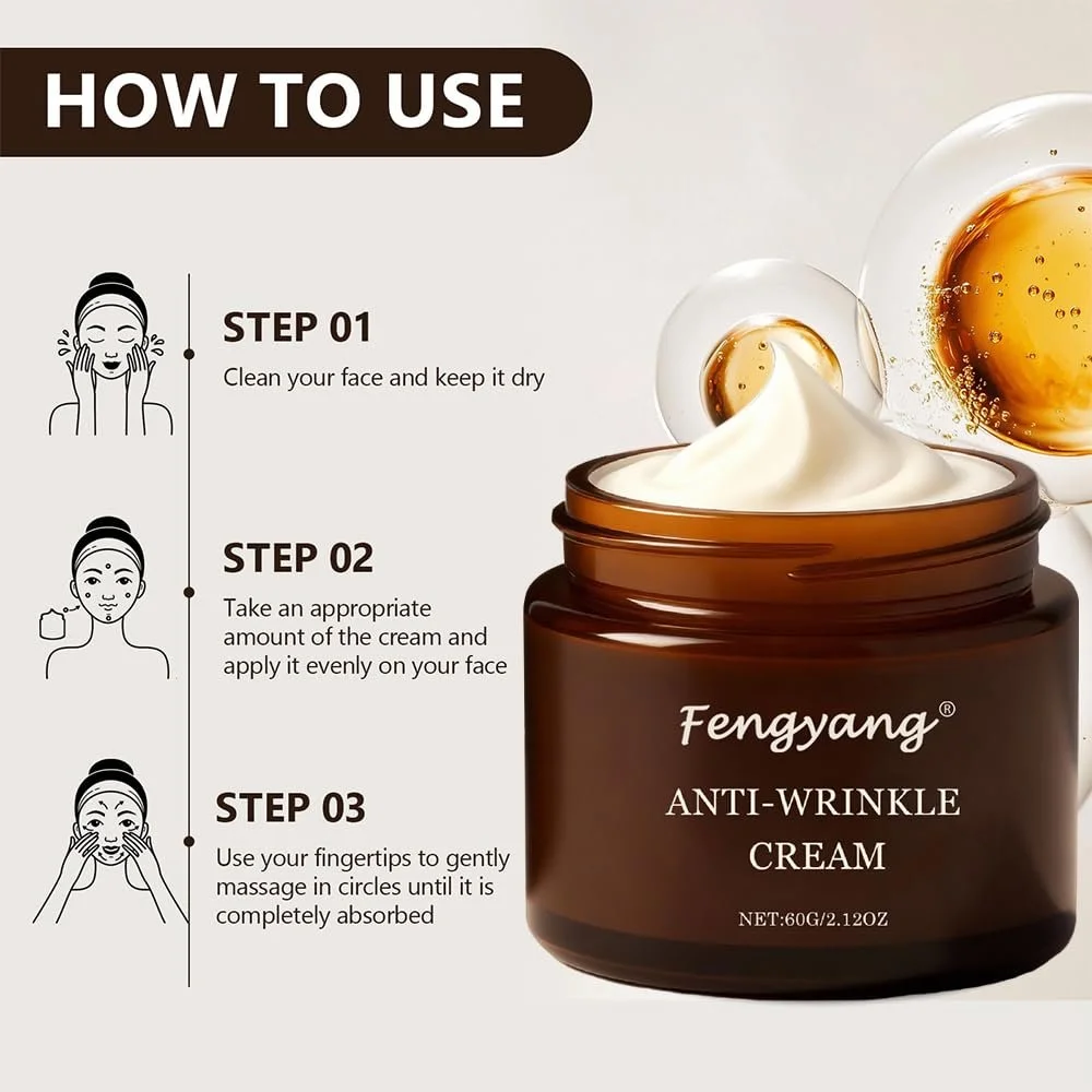 Денний крем Fengyang Retinol Anti-Ageing живильний проти зморшок для всіх типів шкіри, фото №6 Денний крем Fengyang Retinol Anti-Ageing живильний проти зморшок для всіх типів шкіри, фото №6
