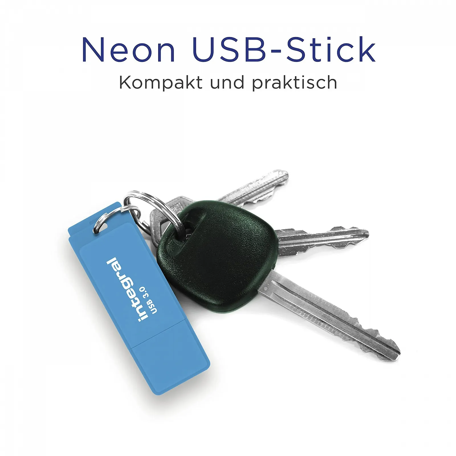 USB-накопичувач Integral Neon 128GB USB 3.0 Blue, фото №5